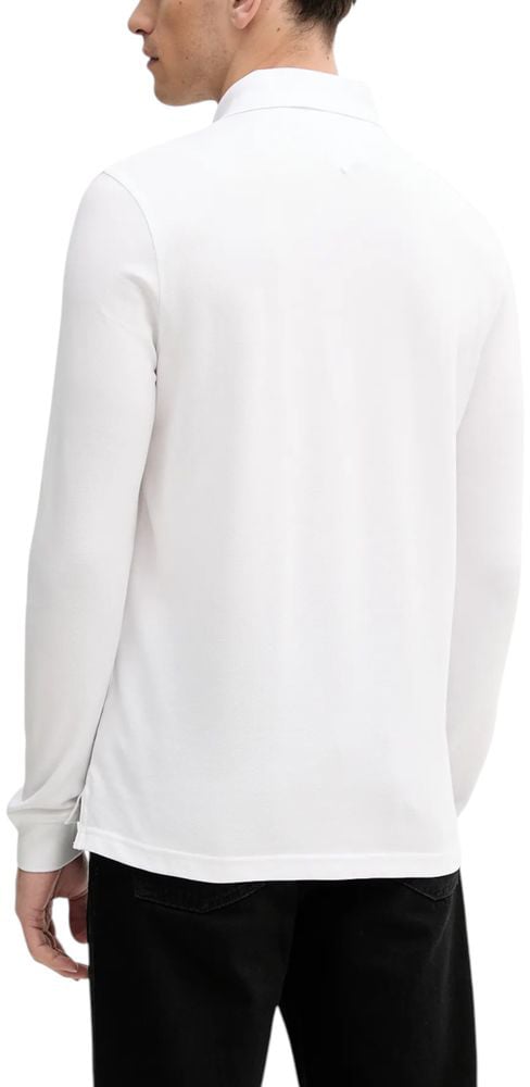 Tommy Hilfiger White Organic Cotton Long Sleeve T-Shirt Wit