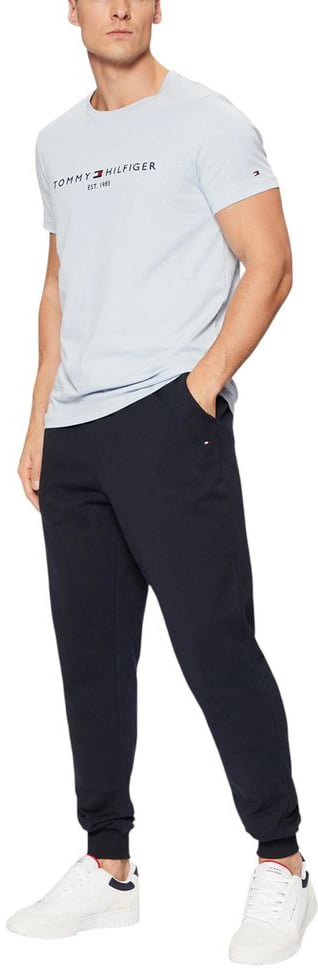 Tommy Hilfiger Blue Cotton Joggers (Workout Pants) Blauw