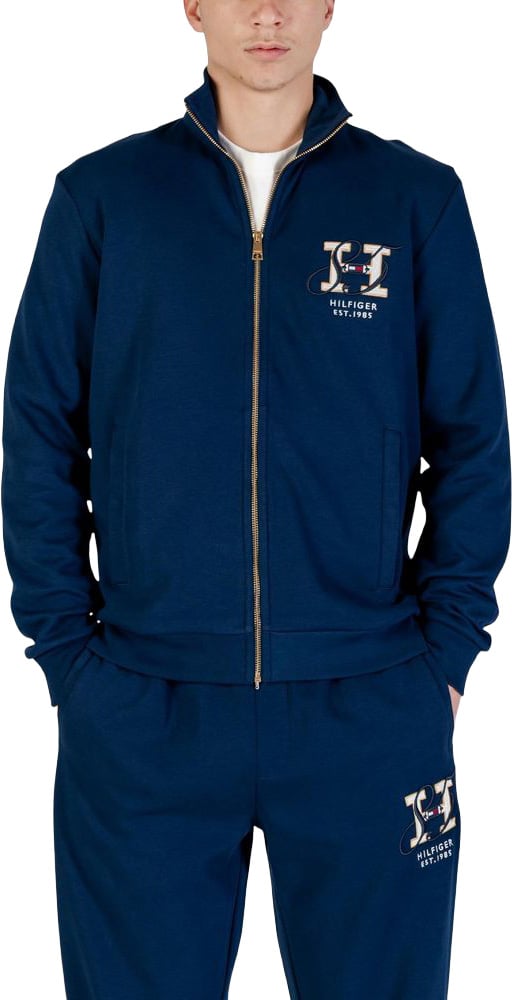 Tommy Hilfiger Blue Recycled Cotton Sweatshirt Blauw