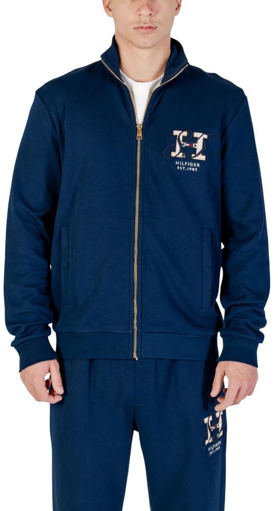 Tommy Hilfiger Blue Recycled Cotton Sweatshirt Blauw