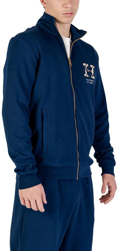 Tommy Hilfiger Blue Recycled Cotton Sweatshirt Blauw