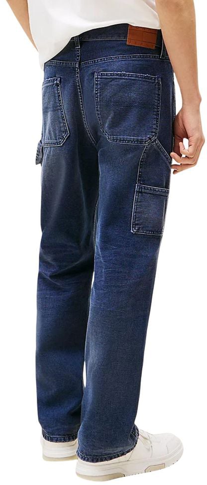 Tommy Hilfiger Jeans Blue Recycled Cotton Relaxed Fit Jeans Blauw