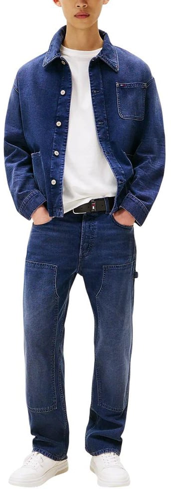 Tommy Hilfiger Jeans Blue Recycled Cotton Relaxed Fit Jeans Blauw