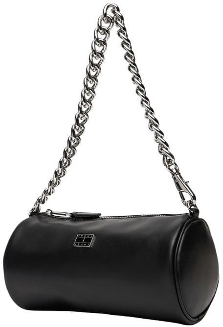 Tommy Hilfiger Jeans Black Artificial Leather Handbag Zwart
