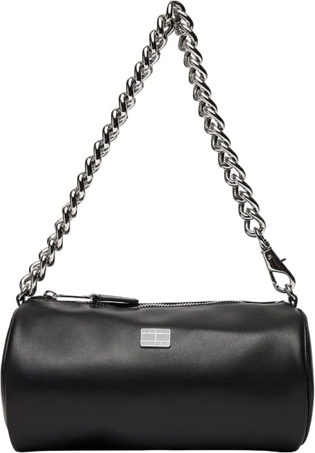 Tommy Hilfiger Jeans Black Artificial Leather Handbag Zwart