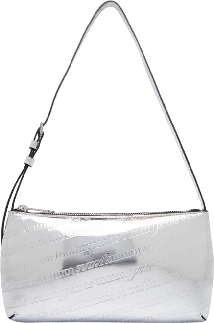 Tommy Hilfiger Tommy Hilfiger Jeans Silver Polyethylene Handbag Zilver