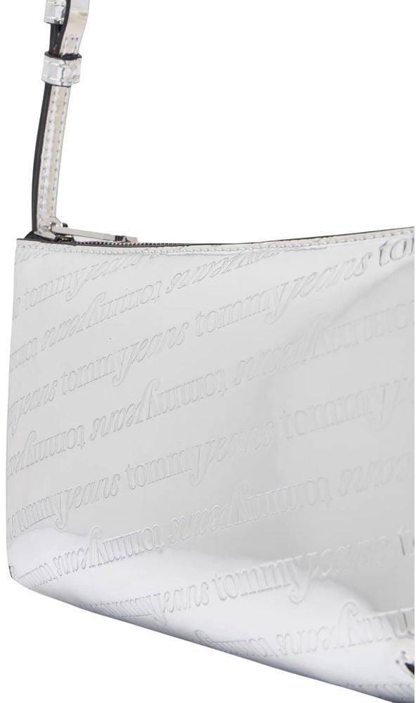 Tommy Hilfiger Tommy Hilfiger Jeans Silver Polyethylene Handbag Zilver