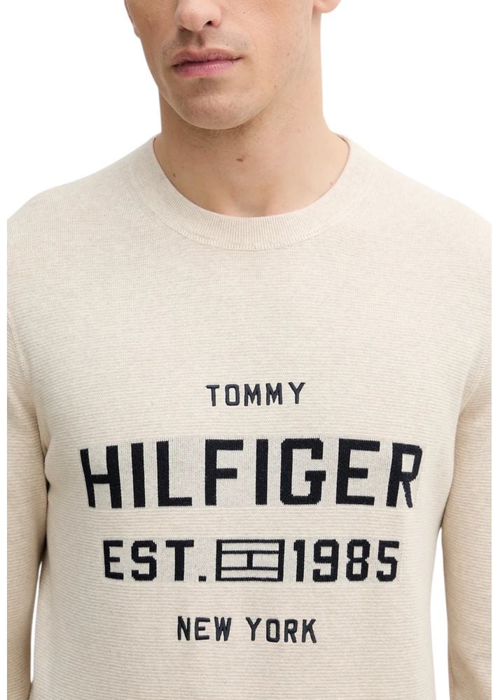 Tommy Hilfiger Beige Organic Cotton Sweatshirt Beige