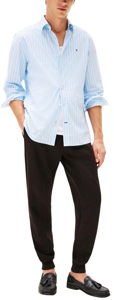 Tommy Hilfiger Black Cotton Joggers (Workout Pants) Zwart