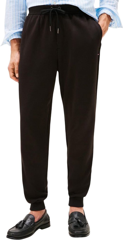 Tommy Hilfiger Black Cotton Joggers (Workout Pants) Zwart