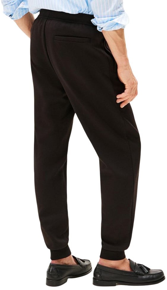 Tommy Hilfiger Black Cotton Joggers (Workout Pants) Zwart
