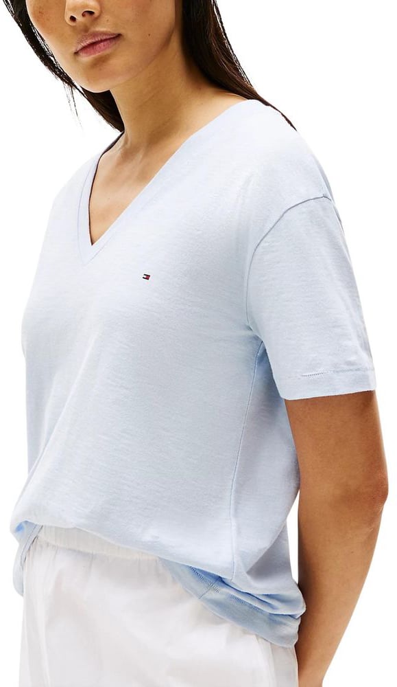 Tommy Hilfiger Blue Organic Cotton T-Shirt Zwart