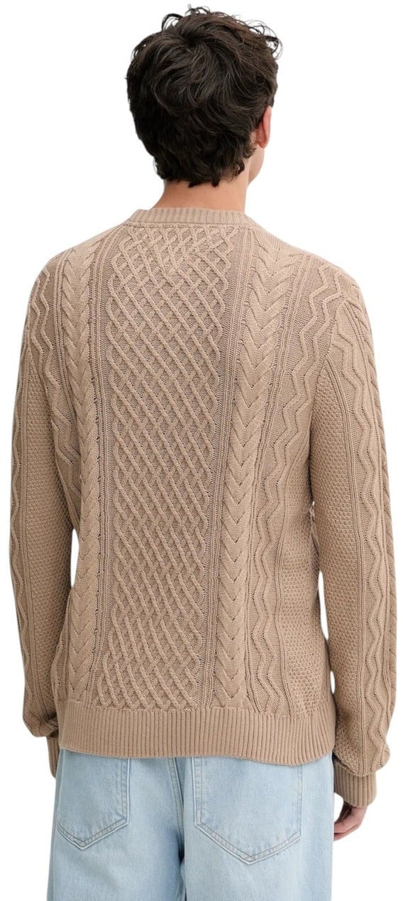 Tommy Hilfiger Jeans Beige Recycled Cotton Sweatshirt Beige