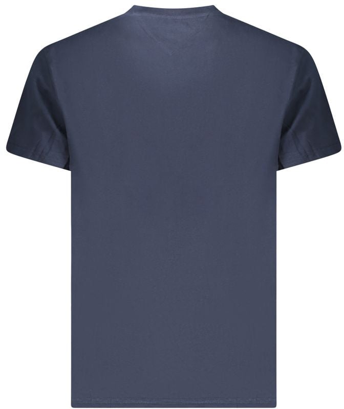 Tommy Hilfiger Blue Cotton Men's T-Shirt Blauw