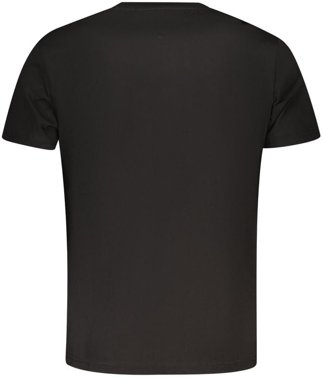 Tommy Hilfiger Black Cotton Men's T-Shirt Zwart