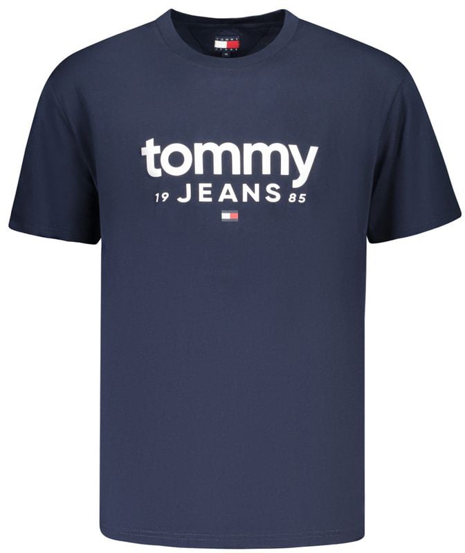 Tommy Hilfiger Blue Cotton Men's T-Shirt Blauw