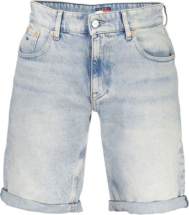 Tommy Hilfiger Azzurro Cotton Men's Short Blauw