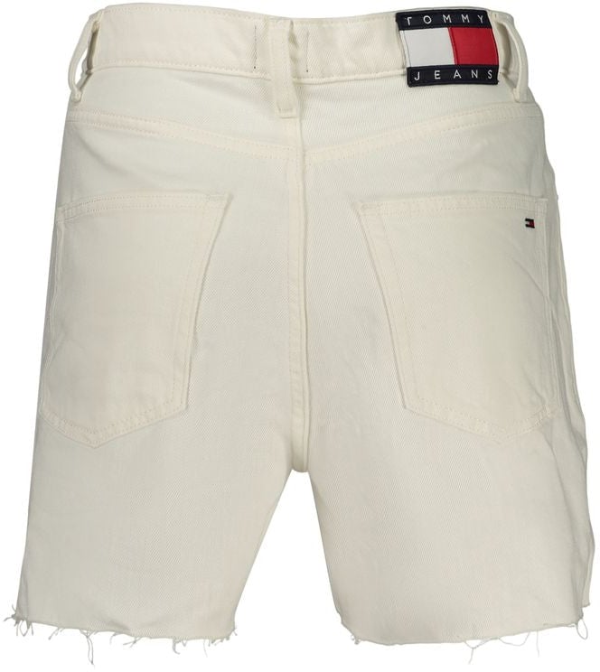 Tommy Hilfiger White Cotton Women Shorts Wit
