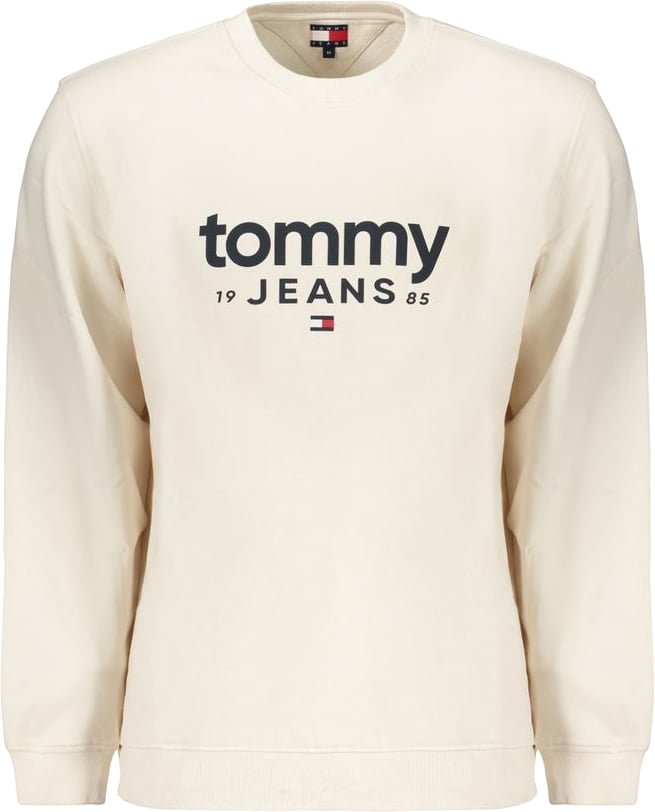Tommy Hilfiger White Cotton Men's Sweatshirt Wit