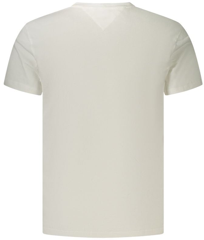Tommy Hilfiger White Cotton Men's T-Shirt Wit