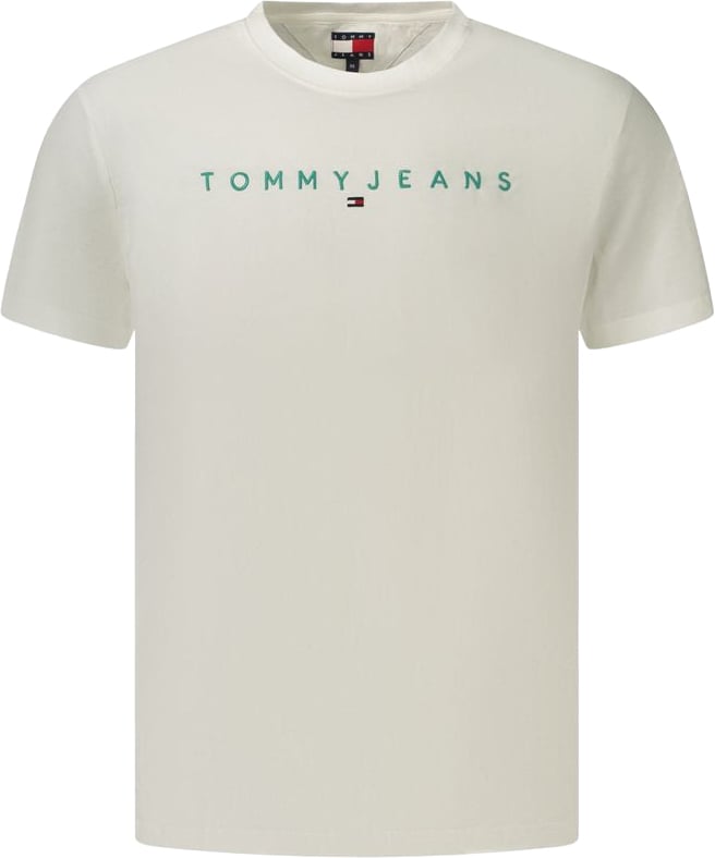Tommy Hilfiger White Cotton Men's T-Shirt Wit