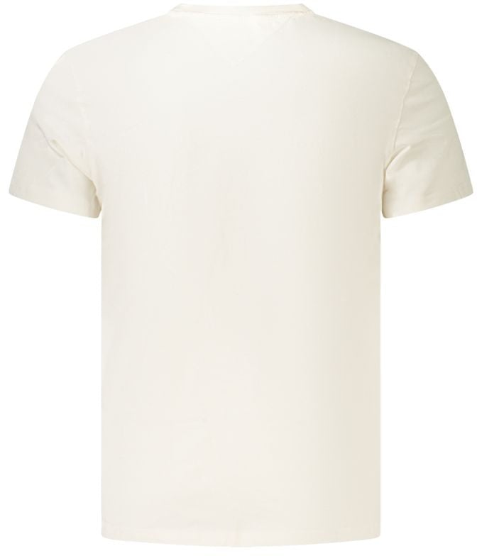 Tommy Hilfiger Bianco Cotton Mens T-Shirt Wit