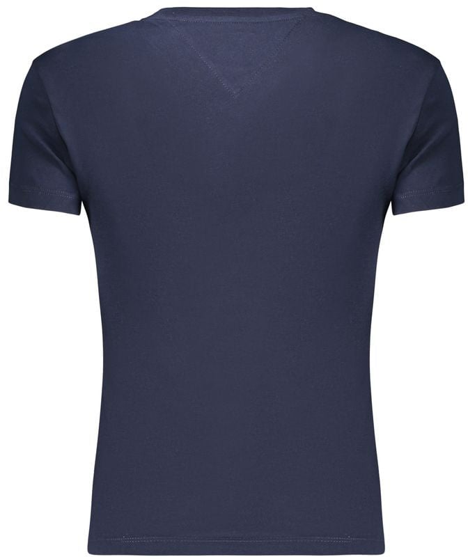 Tommy Hilfiger Blue Cotton Women T-Shirt Blauw