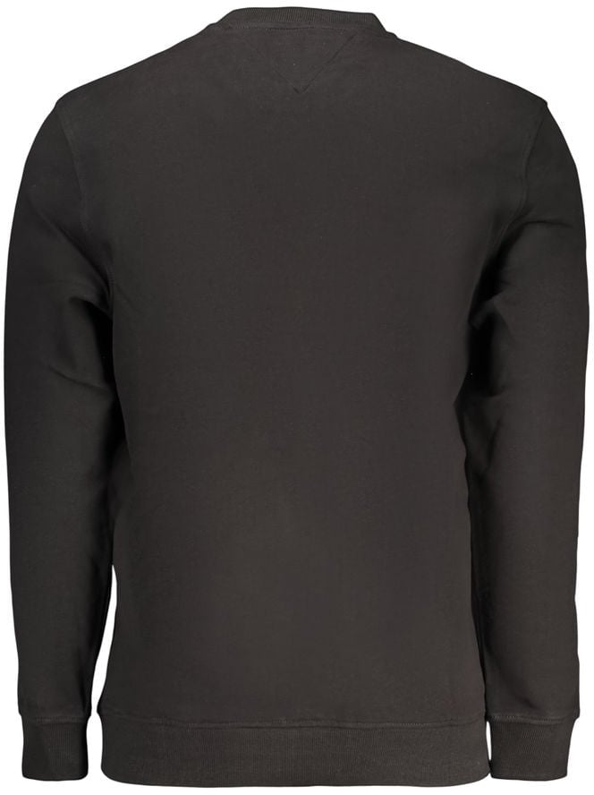 Tommy Hilfiger Black Cotton Men's Sweatshirt Zwart