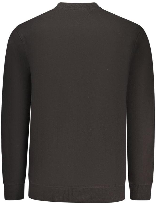 Tommy Hilfiger Black Cotton Men's Sweatshirt Zwart