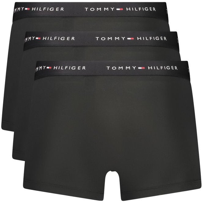 Tommy Hilfiger Black Polyester Men's Boxer Zwart