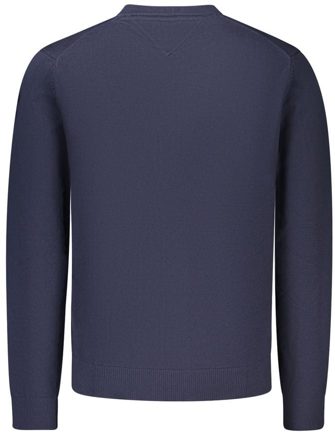 Tommy Hilfiger Blue Cotton Mens Knitwear Blauw