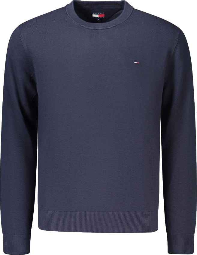 Tommy Hilfiger Blue Cotton Mens Knitwear Blauw