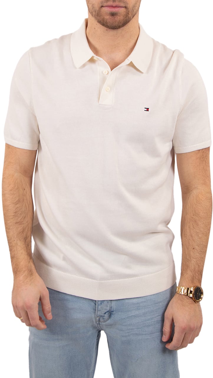 Tommy Hilfiger Essential Cotton Knitted Polo Beige
