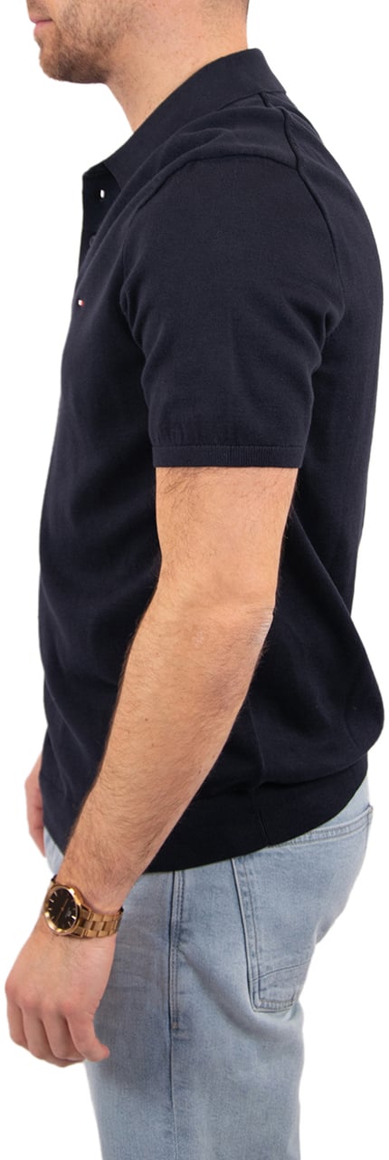 Tommy Hilfiger Tommy Hilfiger Essential Cotton Knitted Polo Blauw
