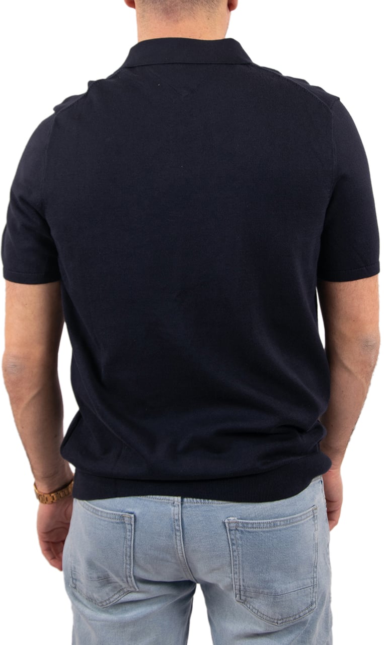 Tommy Hilfiger Tommy Hilfiger Essential Cotton Knitted Polo Blauw