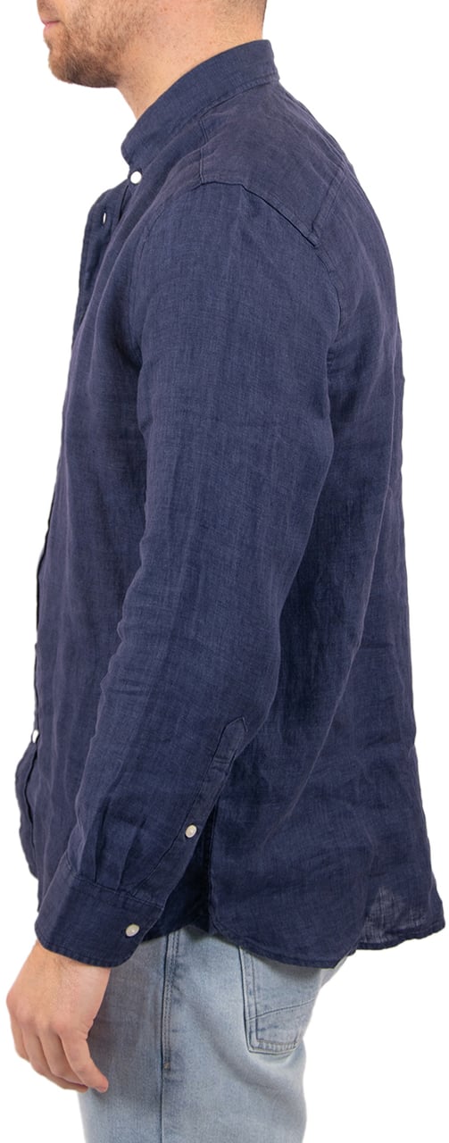 Tommy Hilfiger Pigment Dyed LI Solid RF Shirt Blauw