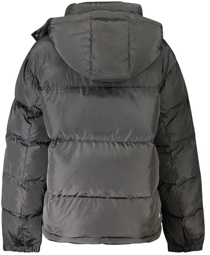 Tommy Hilfiger Alaska Black Polyester Women Puffer Jacket Divers