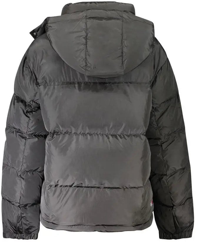 Tommy Hilfiger Tommy Hilfiger Alaska Black Polyester Women Puffer Jacket Dierenprint