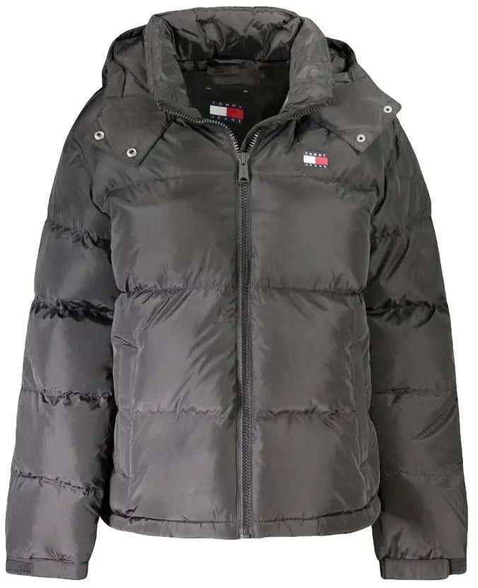 Tommy Hilfiger Alaska Black Polyester Women Puffer Jacket Divers