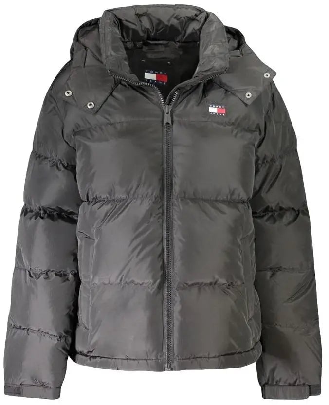 Tommy Hilfiger Alaska Black Polyester Women Puffer Jacket Divers