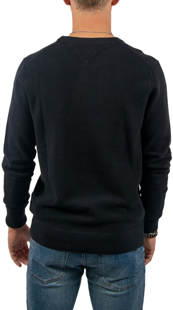 Tommy Hilfiger Tommy Hilfiger Essential Structure Crew Neck Zwart