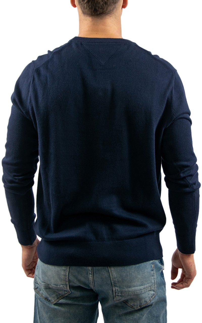 Tommy Hilfiger Tommy Hilfiger Pima Org Ctn Cashmere Crew Neck Blauw