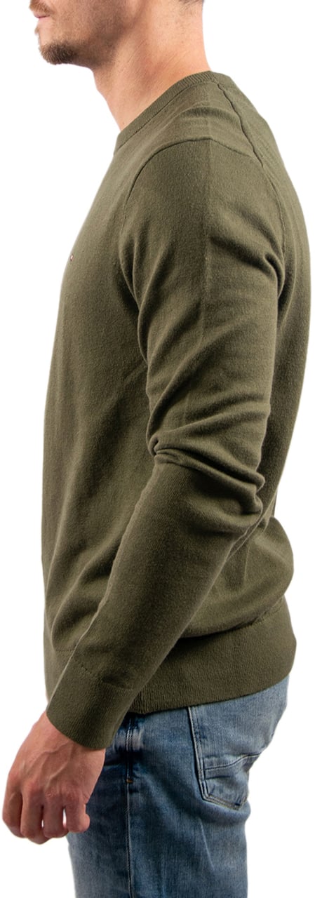 Tommy Hilfiger Tommy Hilfiger Pima Org Ctn Cashmere Crew Neck Groen