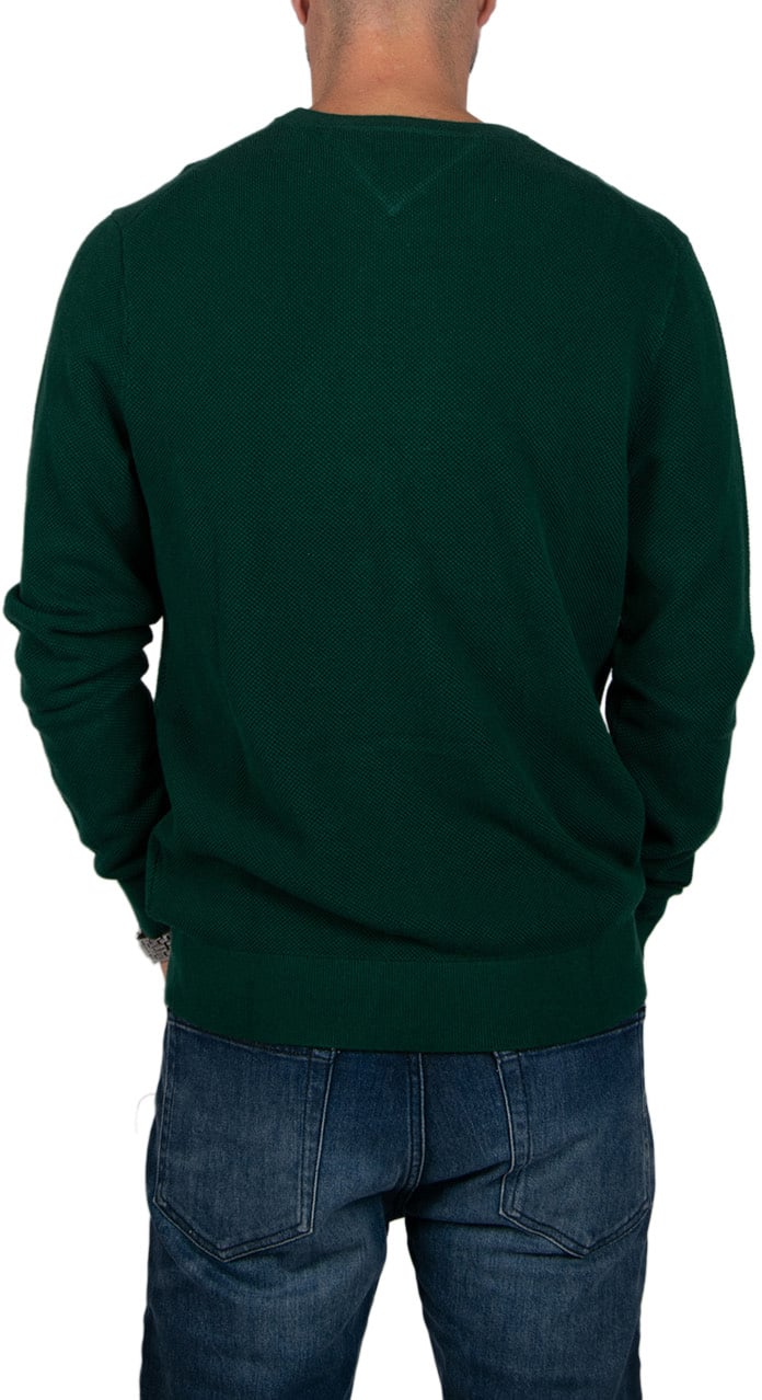 Tommy Hilfiger Essential Structure Crew Neck Groen
