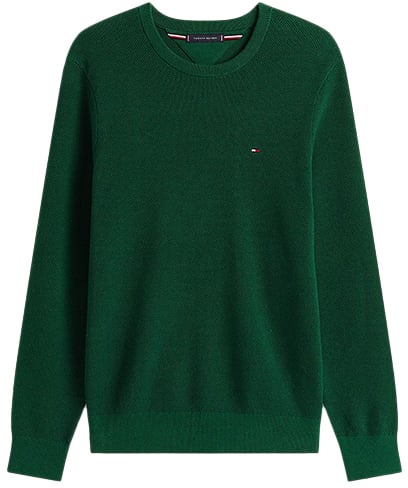 Tommy Hilfiger Essential Structure Crew Neck Groen