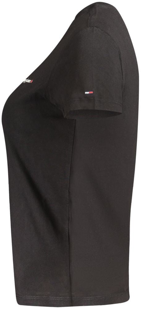 Tommy Hilfiger Black Cotton Womens T-Shirt Zwart