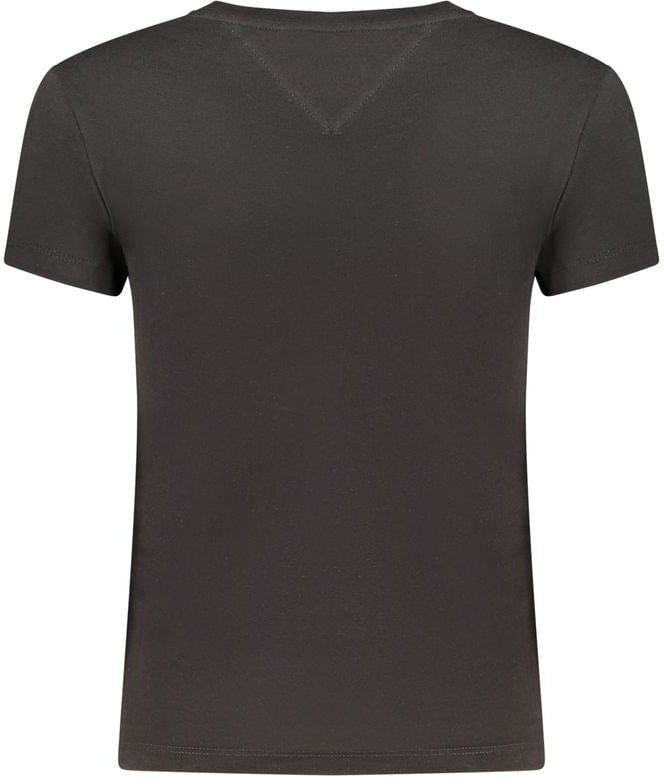 Tommy Hilfiger Black Cotton Womens T-Shirt Zwart