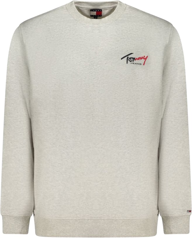 Tommy Hilfiger Gray Cotton Men's Sweatshirt Rood