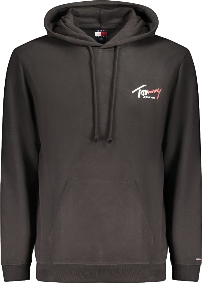 Tommy Hilfiger Black Cotton Men's Sweatshirt Zwart