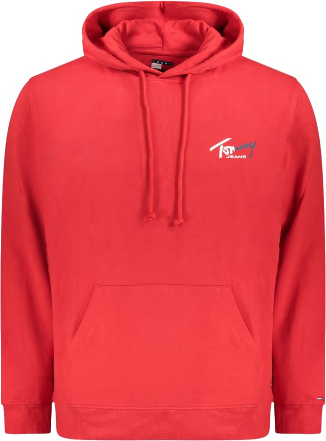 Tommy Hilfiger Red Cotton Men's Sweatshirt Zwart